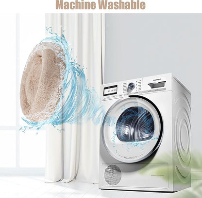 Aurako Cat Bed Dog Bed Round Cushion Pet 28" Yellow