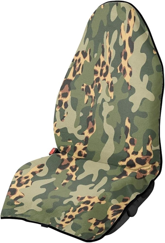 Camo Waterproof Towel Car Seat Cover Anti-Slip Bucket Seat Protector Washable Car Accessories Decro for Athletes