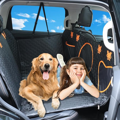 Back Seat Extender for Dogs 600D Anti-Scracth ,100%Waterproof Dog