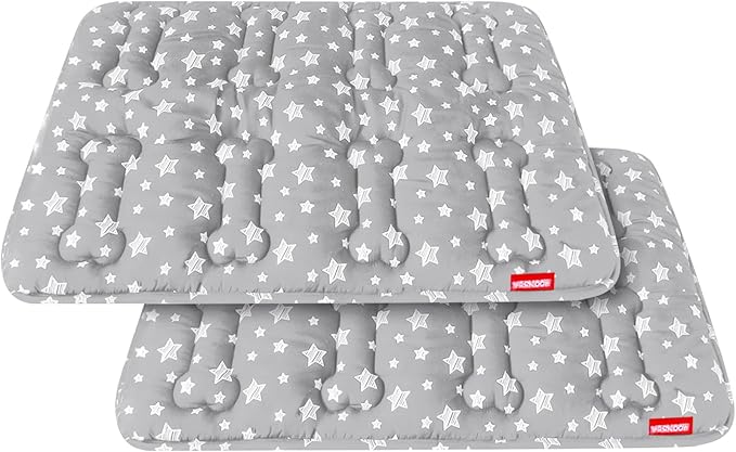 Dog Crate Mat 2 Pack Bottom,(36" X 23"),Stars