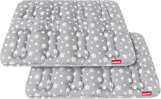 Dog Crate Mat 2 Pack Bottom,(36" X 23"),Stars