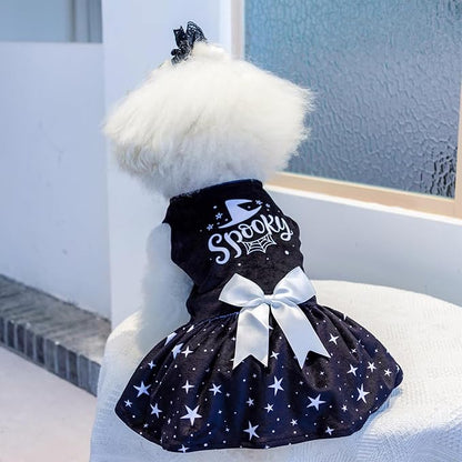 CuteBone Dog Dresses Velvet Holiday Small Dogs Clothes CVA23M-D