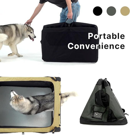 Soft Collapsible Dog Crate for Large Dogs 30 Inch 30x21x21 Inches