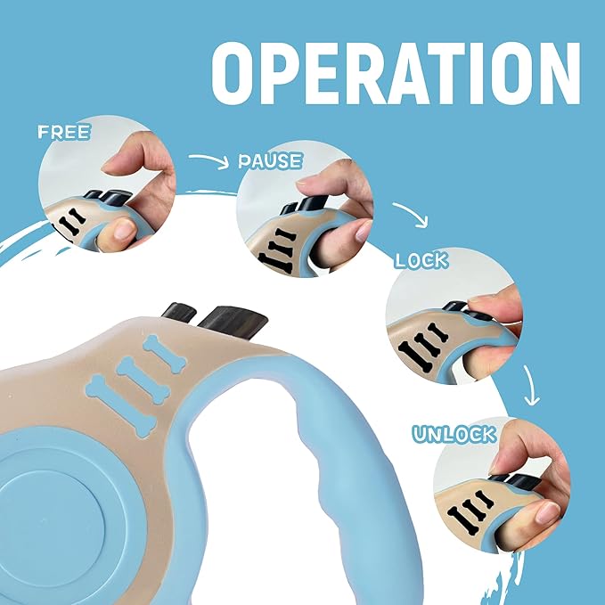 Retractable Dog Leash Automatic Telescopic Tractor Dog Tape 10/16 FT