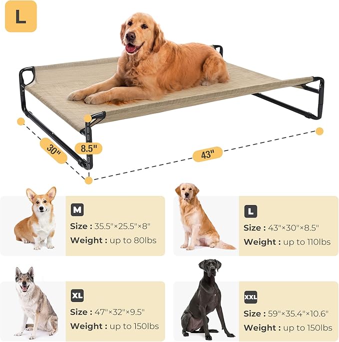 Veehoo Original Cooling Elevated Dog Bed