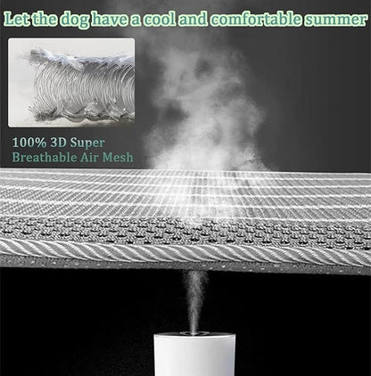 REEZEIVI Breathable mesh Dog Crate mat with Anti-Slip Bottom 3D air Sleeping(22X16)