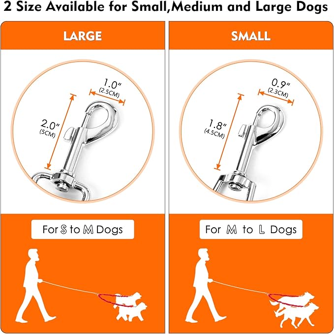2 Dog Leash 360° Swivel 2 Dogs