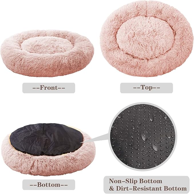 MFOX Calming Dog Bed (L/XL/XXL/XXXL) for Medium and 25/35/55/100lbs