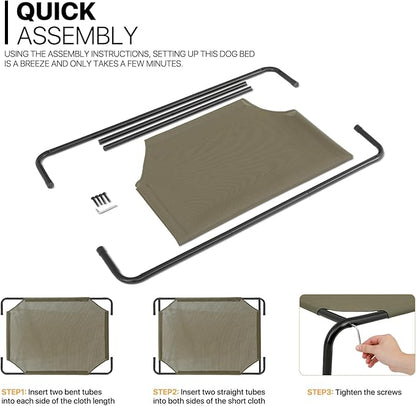 MoNiBloom Elevated Dog Bed for Large Dogs 50 Inches