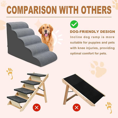 Dog Stairs for Small Dogs 5 Steps