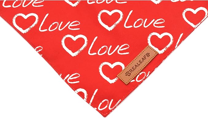 Realeaf Love Dog Bandanas 2 Pack