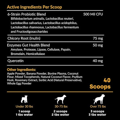 Kayode Lickable Probiotics for Dogs - Strong Dog Digestive Aid & Dog Diarrhea Relief. for Dog Lick Mats Or As Food Topper. Tasty Banana Coconut Flavor. 7 Dog Probiotic Strains.