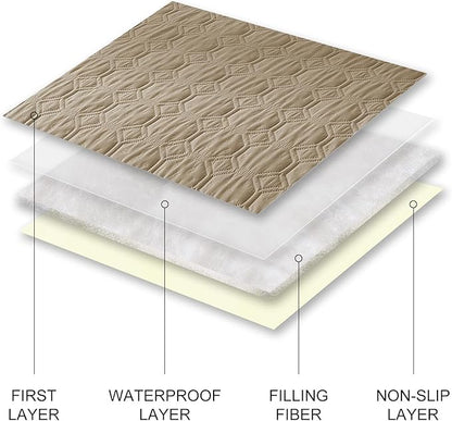 SYSLOON Waterproof Dog Bed Cover Sofa,Car,82"x82",Khaki