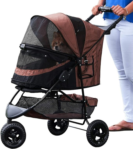 Pet Gear No-Zip Special Edition 3 Wheel Pet Stroller for Cats/Dogs 4 Colors