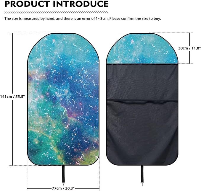 Yewattles Galaxy Waterproof Sweat Towel Car Seat Cover