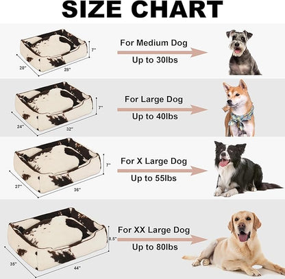 Bedfolks Dog Beds for Large Dogs 36 Inches