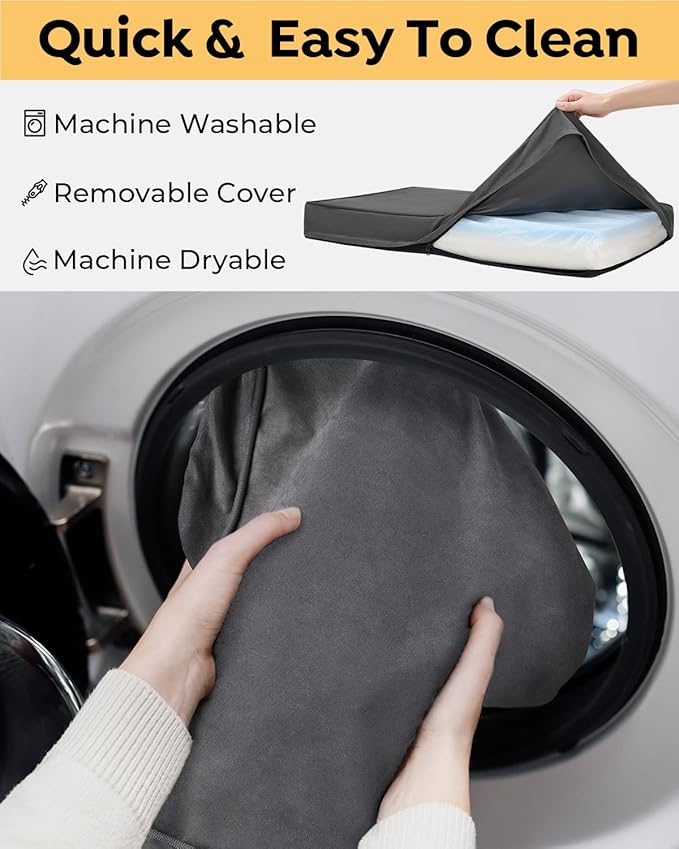 Veehoo Memory Foam Dog Bed for Large Dogs- Orthopedic Dog Bed with Removable Washable Cover