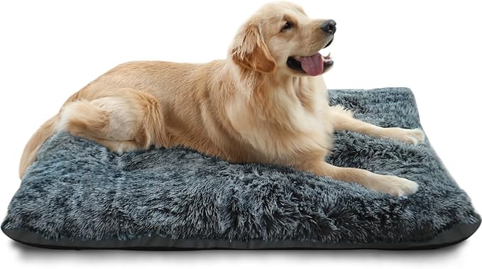 KISYYO Dog Beds for Medium Dogs Fixable Deluxe Cozy Dog Kennel Beds for Crates Washable Dog Bed 30 x 19 x 3 Inches,