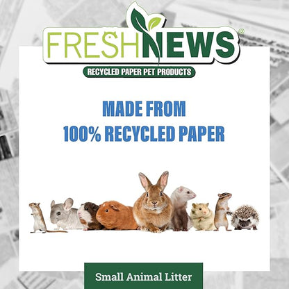 Fresh News Recycled Paper Small Animal Litter Bedding, 20 Liters