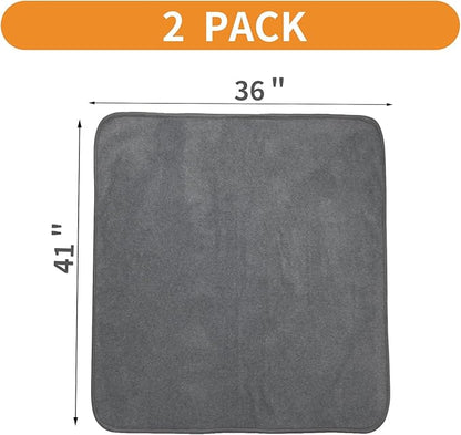 LOOBANI Washable Pee Pad for Dogs 2 Packs 36x41in, Gray