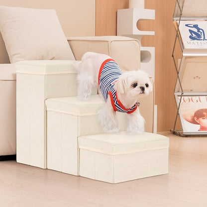 Uross Dog Stairs with Storage 3-Steps