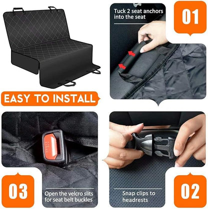 AFPANQZ Sunflower Print Dog Seat Cover for Cars