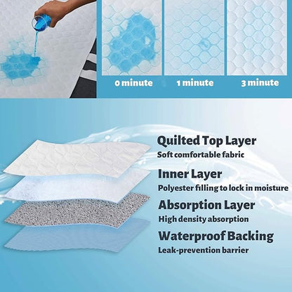 Pawertech 34x36 Positioning 4-Layer Bed Pad with Handles