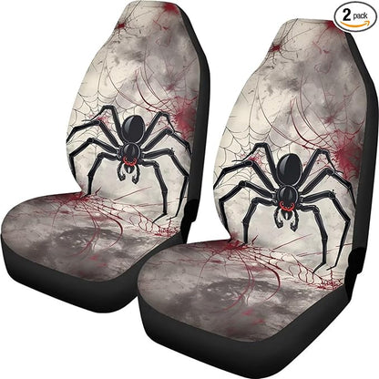 Halloween Spider Web Car Seat Cover for Women Men