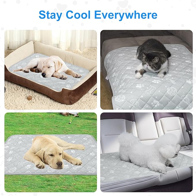 MH MYLUNE HOME Self Cooling Mat for Dog 28”x39” Arc-Chill