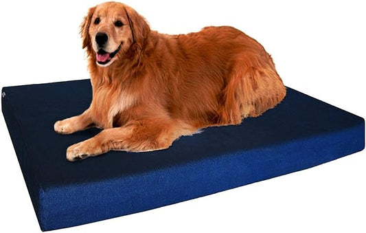 Dogbed4less Extra Large Orthopedic Gel Memory Foam Dog Bed 40X35X4 Inches