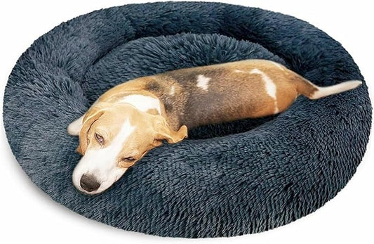 Geizire Small Dogs & Cats Bed 24x24'' Donut 25lbs
