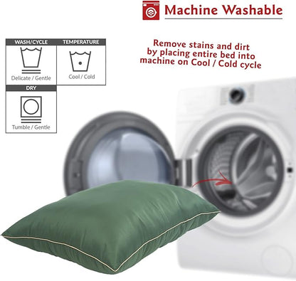 Majestic Pet Rectangle Large Dog Bed Washable – Non Slip Comfy Pet Bed – Dog Crate Bed Super Value Pillow Dog Bed – Dog Kennel Bed for Sleeping 46 x 35 Inch