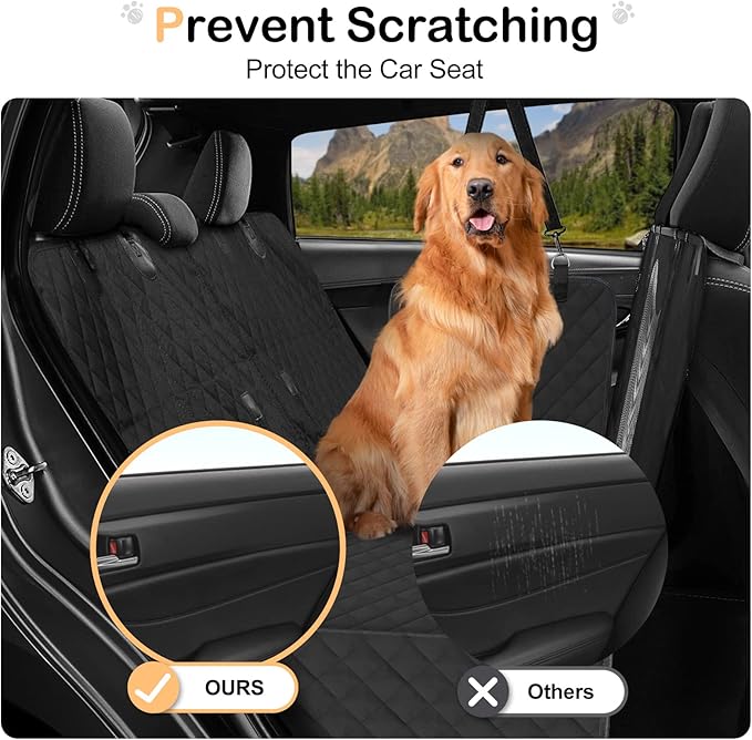 Dog Car Seat Cover for Back Seat