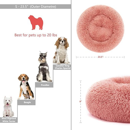Girl Dog Bed Washable Dogs,23 inches 15 lbs