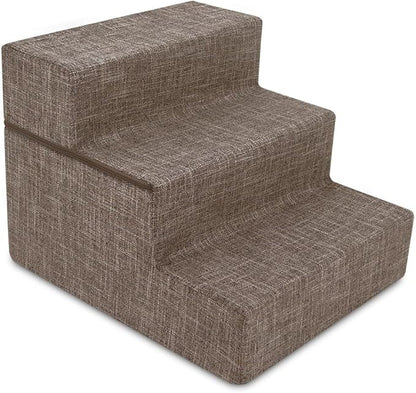 Best Pet Supplies Portable Foldable Foam Pet Stairs/Steps for Couch 3-Step (H: 16.5")