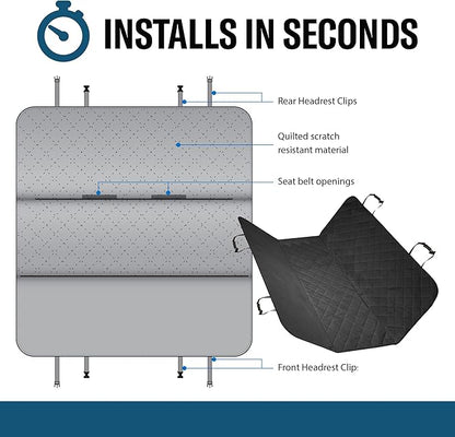 Custom Accessories Quilted Pet Hammock Seat Cover for Cars