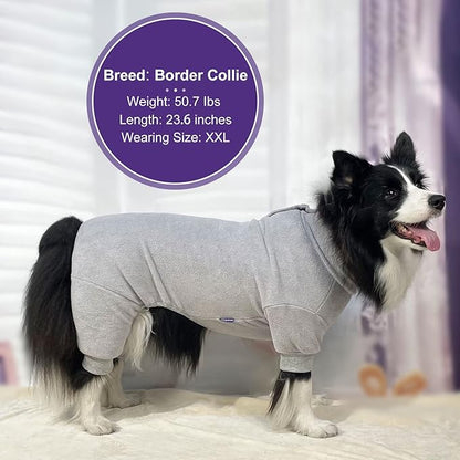 cyeollo Dog Pajamas Turtleneck Thermal Dog Pjs Fleece