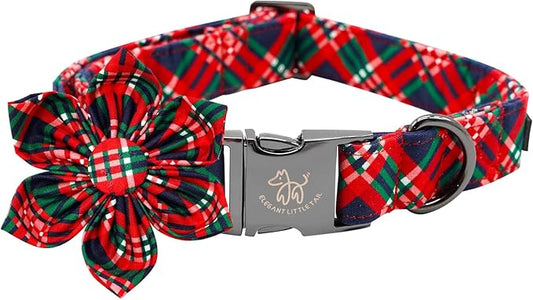 Elegant little tail Dog Collar with Flower