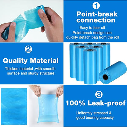 3000 Count Dog Poop Bags Pet Waste Bags for Poop with 3 Dog Poop Bag Dispenser Doggie Poop Bags for Home Outdoor Puppy Walking and Travel 12 x 8.6 Inch