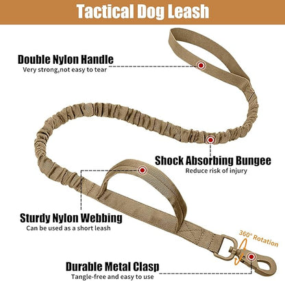 Tactical Dog Collar Leash Set