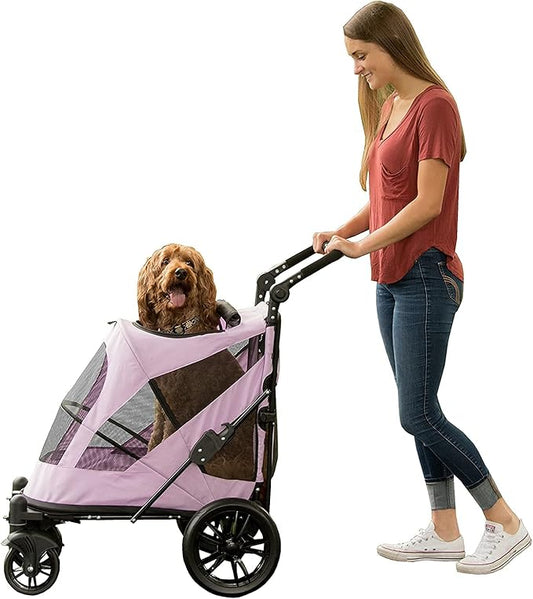 Pet Gear NO-Zip Pet Stroller with Dual Entry 1 Model, 4 Colors