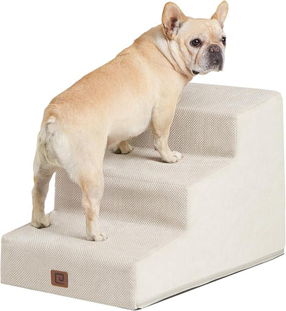 EHEYCIGA Dog Stairs for Small Dog 15.7”H 3-Step Slope