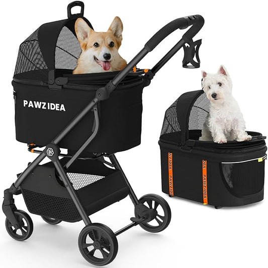 PAWZIDEA Pet Stroller 4 in 1