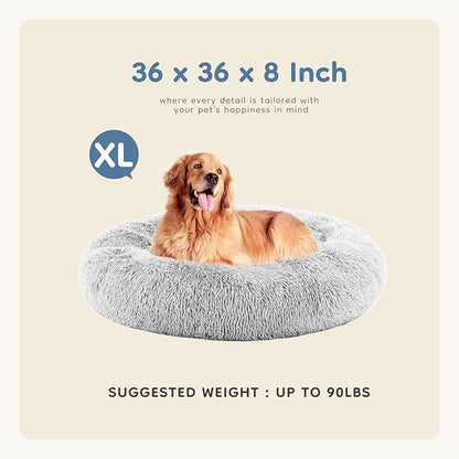 DUMOS Calming Dog Bed 36 Inch 90 lbs
