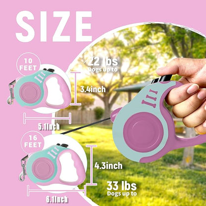 Retractable Dog Leash Automatic Telescopic Tractor Dog Tape 10/16 FT