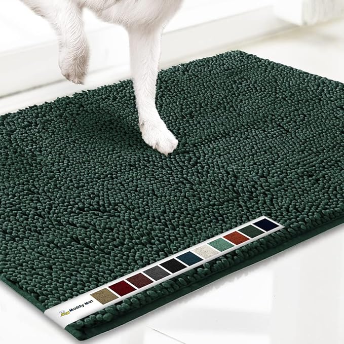 Muddy Mat® AS-SEEN-ON-TV Highly Absorbent Microfiber Dog Door Mat and Pet Rug 72"X48"