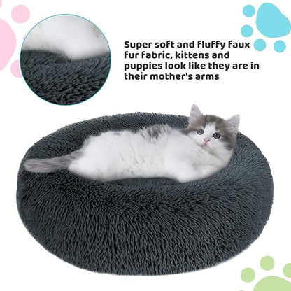 Small Dog Bed Washable.(Gray,20"/23"/30")