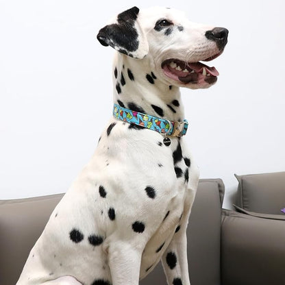 Ice Cream Summer Cotton Dog Collar with Metal