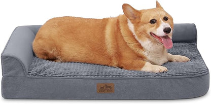 Orthopedic Dog Bed for Dogs Bottom,Grey(M,36" L 27" W 7.5" Th)