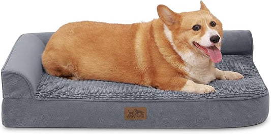 Orthopedic Dog Bed for Dogs Bottom,Grey(M,36" L 27" W 7.5" Th)